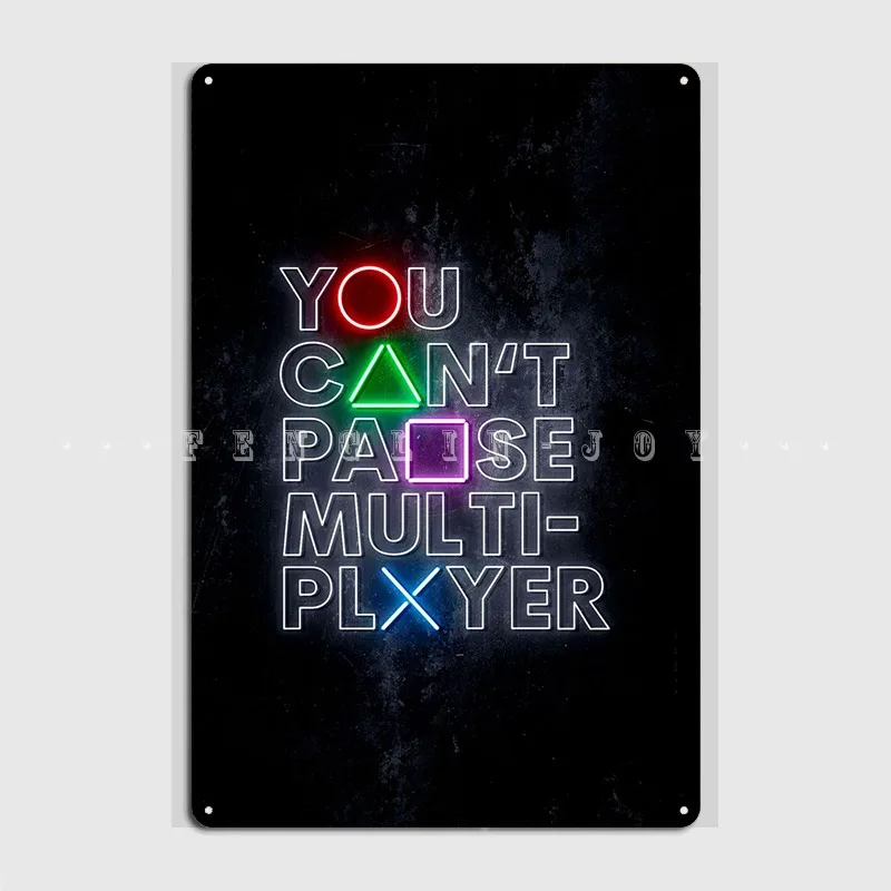 You Cant Pause Multiplayer Metal Sign Cinema Garage Garage Club Retro Wall Decor Tin Sign Posters
You Cant Pause Multiplayer Metal Sign Cinema Garage Garage Club Retro Wall Decor Tin Sign Posters