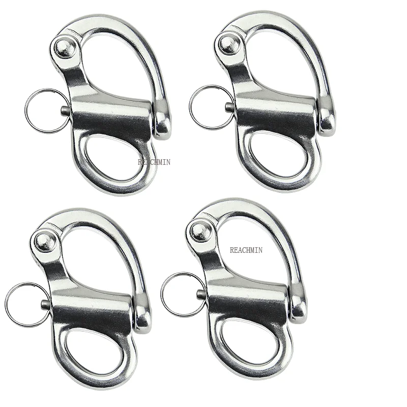 5PCS/LOT Marine 316 Stainless Steel 35/50/70/95MMQuick Release Fixed Bail Snap Shackle With Ring For Rigging Sailing Marine Boat
5PCS/LOT Marine 316 Stainless Steel 35/50/70/95MMQuick Release Fixed Bail Snap Shackle With Ring For Rigging Sailing Marine Boat
