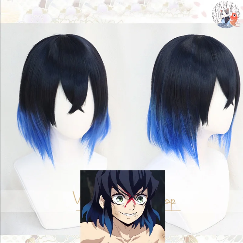 Hashibira Inosuke Short Blue Ombre Wig Demon Slayer Kimetsu no Yaiba Heat Resistant Hair Cosplay Costume Wigs + Free Wig Cap
Hashibira Inosuke Short Blue Ombre Wig Demon Slayer Kimetsu no Yaiba Heat Resistant Hair Cosplay Costume Wigs + Free Wig Cap