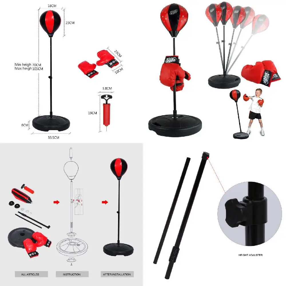 Toys. Beautiful Best Boys and Girls Height Sports Set with Freestanding Punching Ball and Boxing Gloves, Children's Punch Bags T
Toys. Beautiful Best Boys and Girls Height Sports Set with Freestanding Punching Ball and Boxing Gloves, Children's Punch Bags T