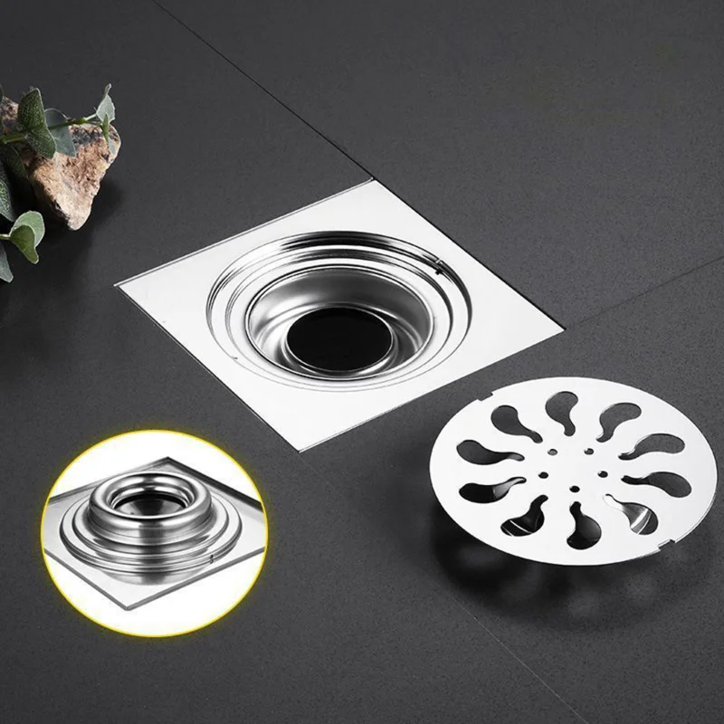 Hardware Accessories Stainless Steel Square Round Shower Drain Deodorant Bathroom Floor Drainer Trap Waste Grates Strainer
Hardware Accessories Stainless Steel Square Round Shower Drain Deodorant Bathroom Floor Drainer Trap Waste Grates Strainer