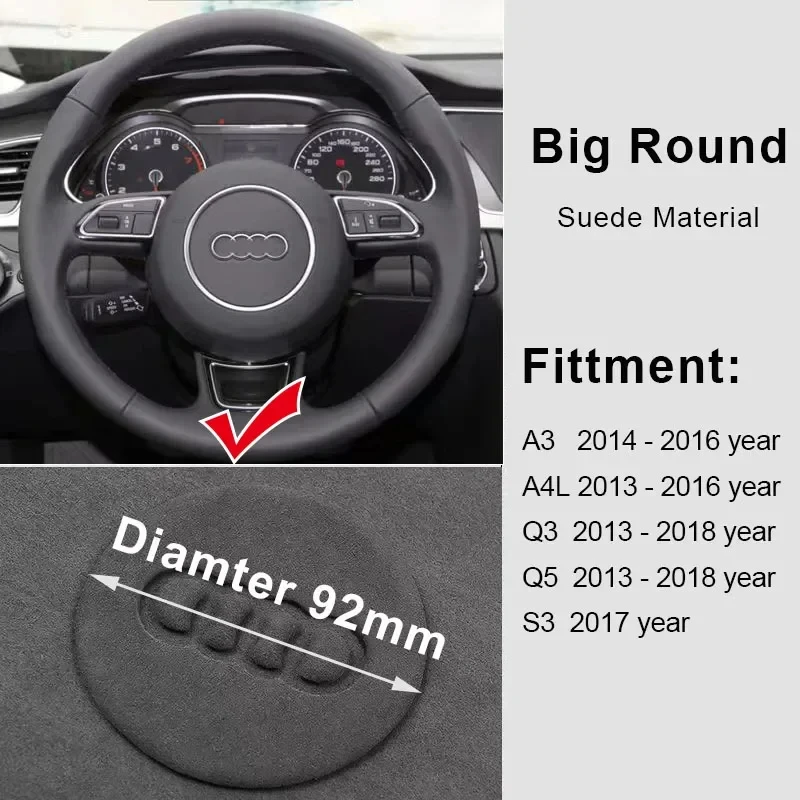 Для Audi A7 A4 B6 B7 A6 C7 A3 8P 8V A8 S6 S7 S8 Q3 Q5 S3 RS3 TT замшевая панель рулевого колеса стикер аксессуары
Для Audi A7 A4 B6 B7 A6 C7 A3 8P 8V A8 S6 S7 S8 Q3 Q5 S3 RS3 TT замшевая панель рулевого колеса стикер аксессуары