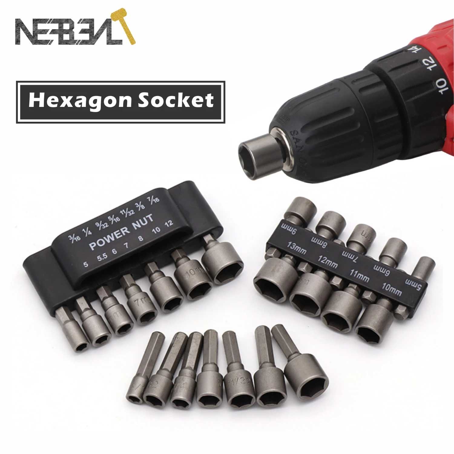 9/14pcs 5-13mm Hexagon Nut Driver Drill Bit Hex Socket Sleeve Nozzles Adapter for Electric Screwdriver Handle Tools
9/14pcs 5-13mm Hexagon Nut Driver Drill Bit Hex Socket Sleeve Nozzles Adapter for Electric Screwdriver Handle Tools