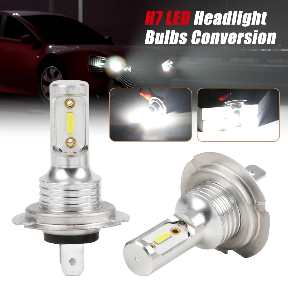 2 PCS H7 Car Led Headlight Bulbs 55W 8000LM 6000K Super Bright White Fog Lamp Hight/Low Beam Spot Lights Auto Accessories
2 PCS H7 Car Led Headlight Bulbs 55W 8000LM 6000K Super Bright White Fog Lamp Hight/Low Beam Spot Lights Auto Accessories