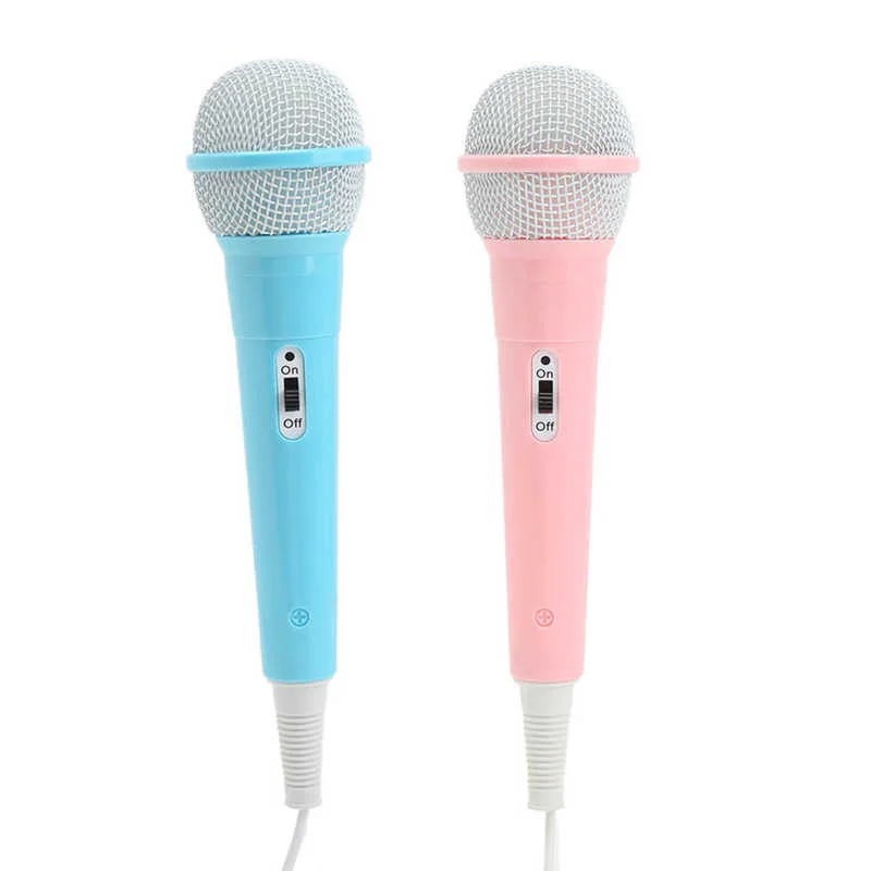 

Kids Wired Microphone 3.5mm Plug Low Distortion Portable Music Toy Children Singing Mic for Karaoke Family Party Hot Sale