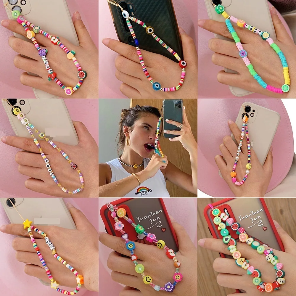 2021 Colorful Acrylic Bead Smile Mobile Phone Chain Cellphone Strap Anti-lost Lanyard For Women Summer Jewelry
2021 Colorful Acrylic Bead Smile Mobile Phone Chain Cellphone Strap Anti-lost Lanyard For Women Summer Jewelry