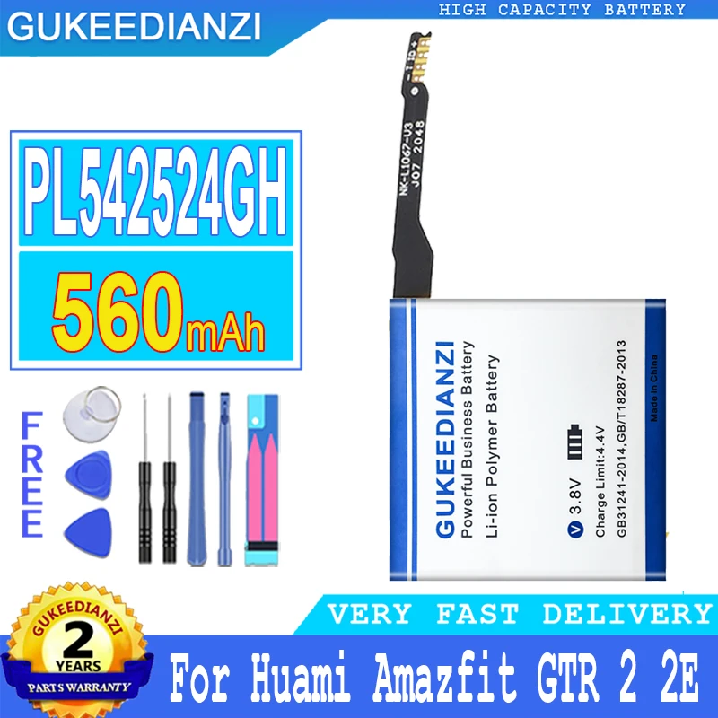560mAh GUKEEDIANZI Battery PL542524GH For Huami Amazfit GTR 2 2E GTR2 Digital Big Power Bateria
560mAh GUKEEDIANZI Battery PL542524GH For Huami Amazfit GTR 2 2E GTR2 Digital Big Power Bateria