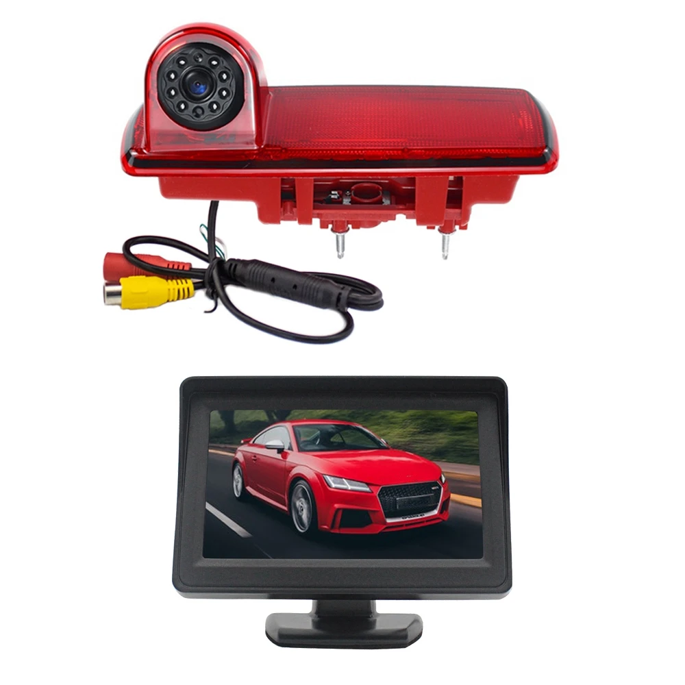 

Резервная камера заднего вида 170 градусов, тормоз, фотография и монитор 4,3 дюйма для Renault Trafic Opel/Vaxhall Vivara Custom 2014
