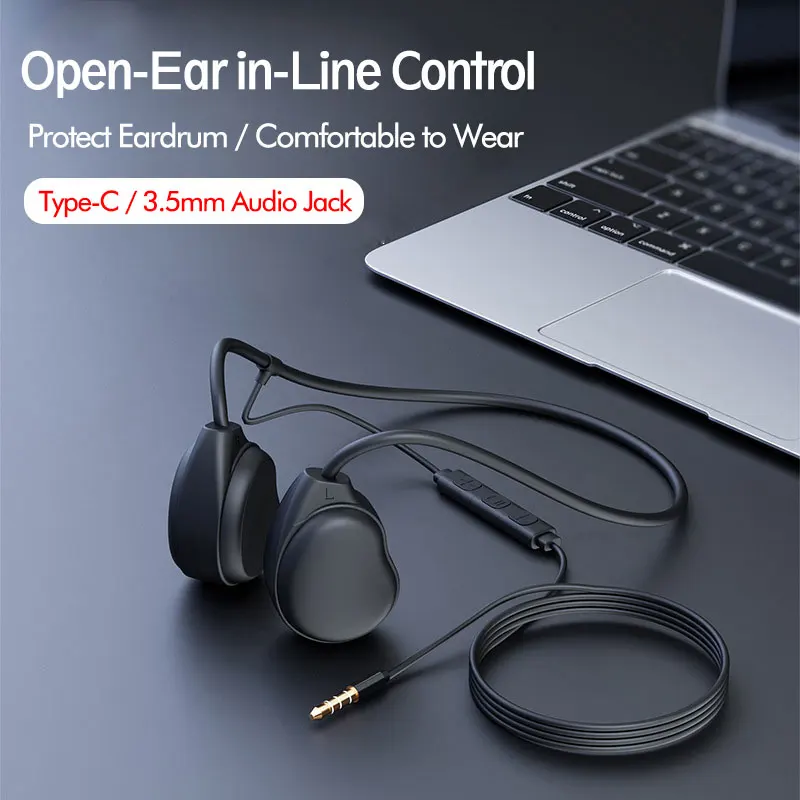 2022 Air Conduction Headset Wired 3.5 Comfortable Wear Open Ear Hanging Light Weight Not in-Ear Sports Bone Headphones with Mic
2022 Air Conduction Headset Wired 3.5 Comfortable Wear Open Ear Hanging Light Weight Not in-Ear Sports Bone Headphones with Mic