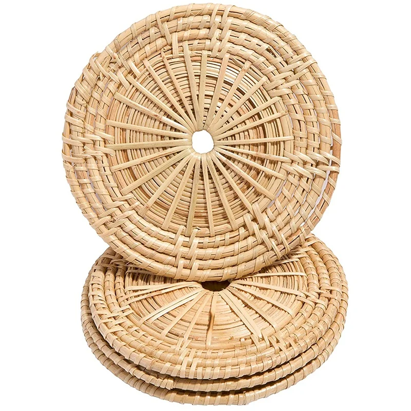 4 Pcs Natural Handmade Woven Bamboo Rattan Coasters for Drinks -Neutral Minimalist Wicker Boho Indie Style Coasters
4 Pcs Natural Handmade Woven Bamboo Rattan Coasters for Drinks -Neutral Minimalist Wicker Boho Indie Style Coasters