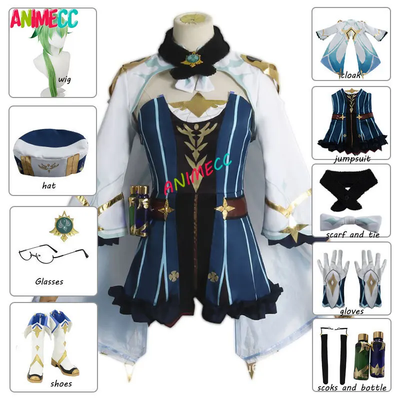 Genshin Impact Sucrose Cosplay Game Suit Sweet Lolita Dress Party Uniform Cosplay Costume Anime Wig Halloween Women Girls S-XXL
Genshin Impact Sucrose Cosplay Game Suit Sweet Lolita Dress Party Uniform Cosplay Costume Anime Wig Halloween Women Girls S-XXL