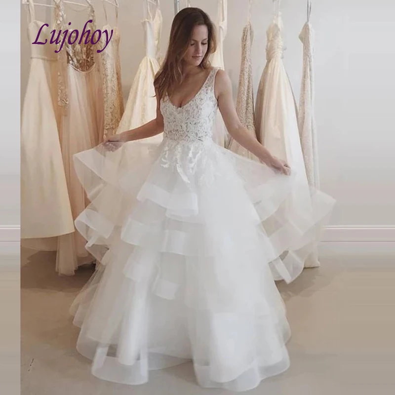 Sexy Lace Wedding Dresses Plus Size White Ivory Ball Gown African Women Girl Bridal Bride Gowns
Sexy Lace Wedding Dresses Plus Size White Ivory Ball Gown African Women Girl Bridal Bride Gowns