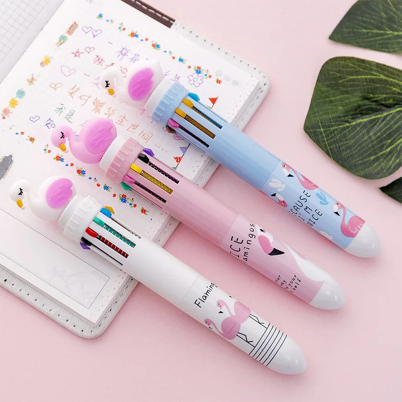 Fresh 10-Color Ballpoint Pen Cute Creative Student Multi-Functional Hand Account Colorful Pen
Fresh 10-Color Ballpoint Pen Cute Creative Student Multi-Functional Hand Account Colorful Pen