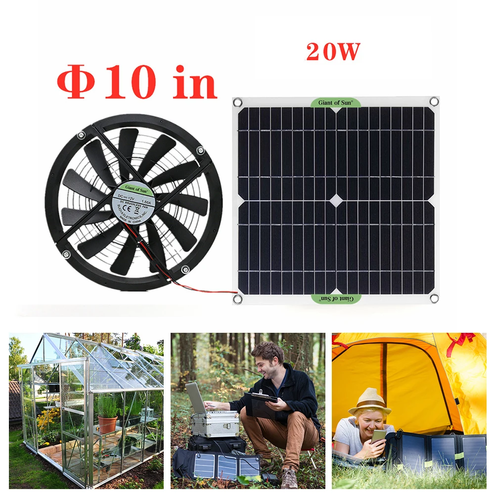 20W 12V 10 inch Solar Exhaust Fan Air Extractor for Office Dog Chicken House Greenhouse Mini Solar Panel Powered Ventilator Fans
20W 12V 10 inch Solar Exhaust Fan Air Extractor for Office Dog Chicken House Greenhouse Mini Solar Panel Powered Ventilator Fans