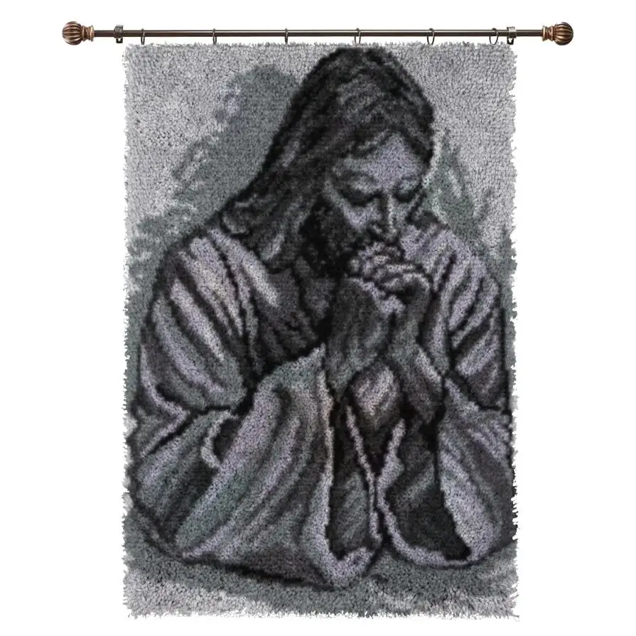 Jesus Latch Hook Rug Kit DIY Carpet Handcraft Segment Embroidery Practical Sofa Cushion Carpet Embroidered
Jesus Latch Hook Rug Kit DIY Carpet Handcraft Segment Embroidery Practical Sofa Cushion Carpet Embroidered
