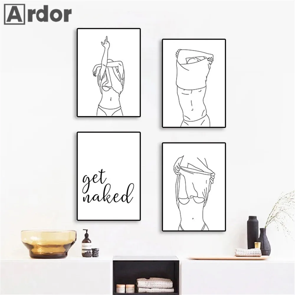 Woman Body Abstract Line Drawing Canvas Poster Get Naked Wall Art Painting Bathroom Print Pictures Nordic Posters Home Decor
Woman Body Abstract Line Drawing Canvas Poster Get Naked Wall Art Painting Bathroom Print Pictures Nordic Posters Home Decor