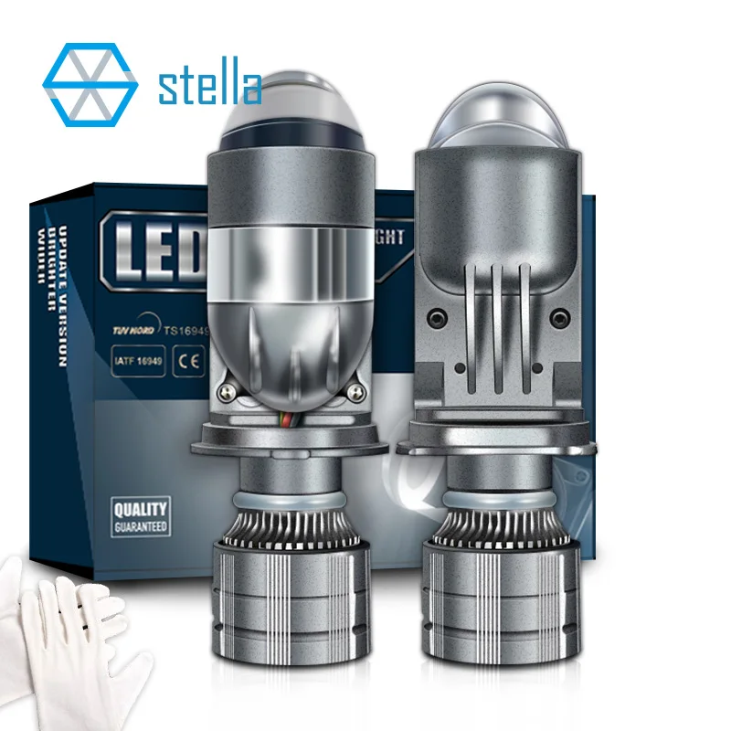 Stella 2 Color Change H4 Mini Lens LED Car/Motorcycle Headlight Projector Bulb Low Beam White/Yellow High Beam White 12V/24V 80W
Stella 2 Color Change H4 Mini Lens LED Car/Motorcycle Headlight Projector Bulb Low Beam White/Yellow High Beam White 12V/24V 80W