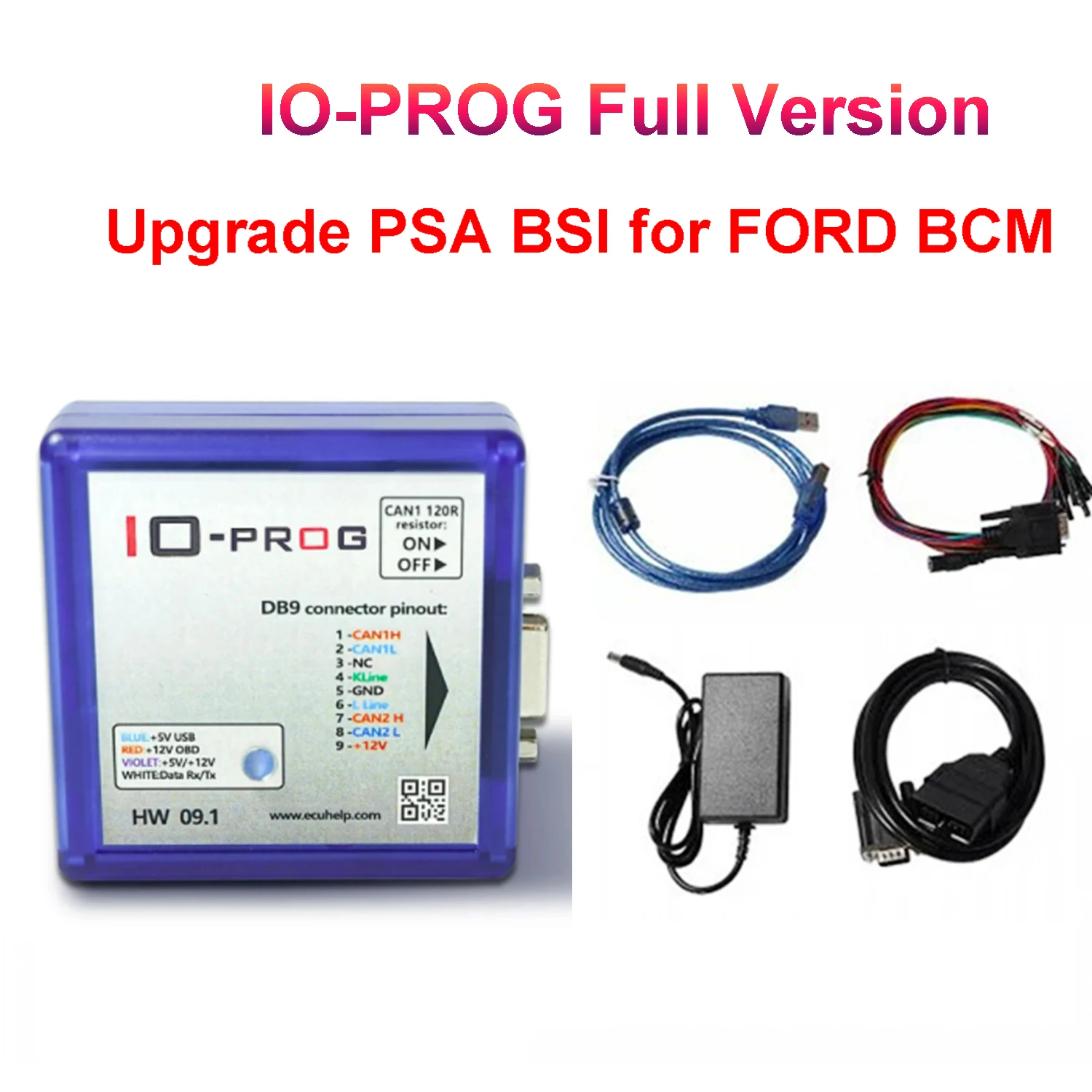 IO-PROG Programmer Add New License for PSA BSI for FORD BCM Connector IO Prog Terminal Tool Device for OPEL/GM ECU BCM TCM EPS 
IO-PROG Programmer Add New License for PSA BSI for FORD BCM Connector IO Prog Terminal Tool Device for OPEL/GM ECU BCM TCM EPS