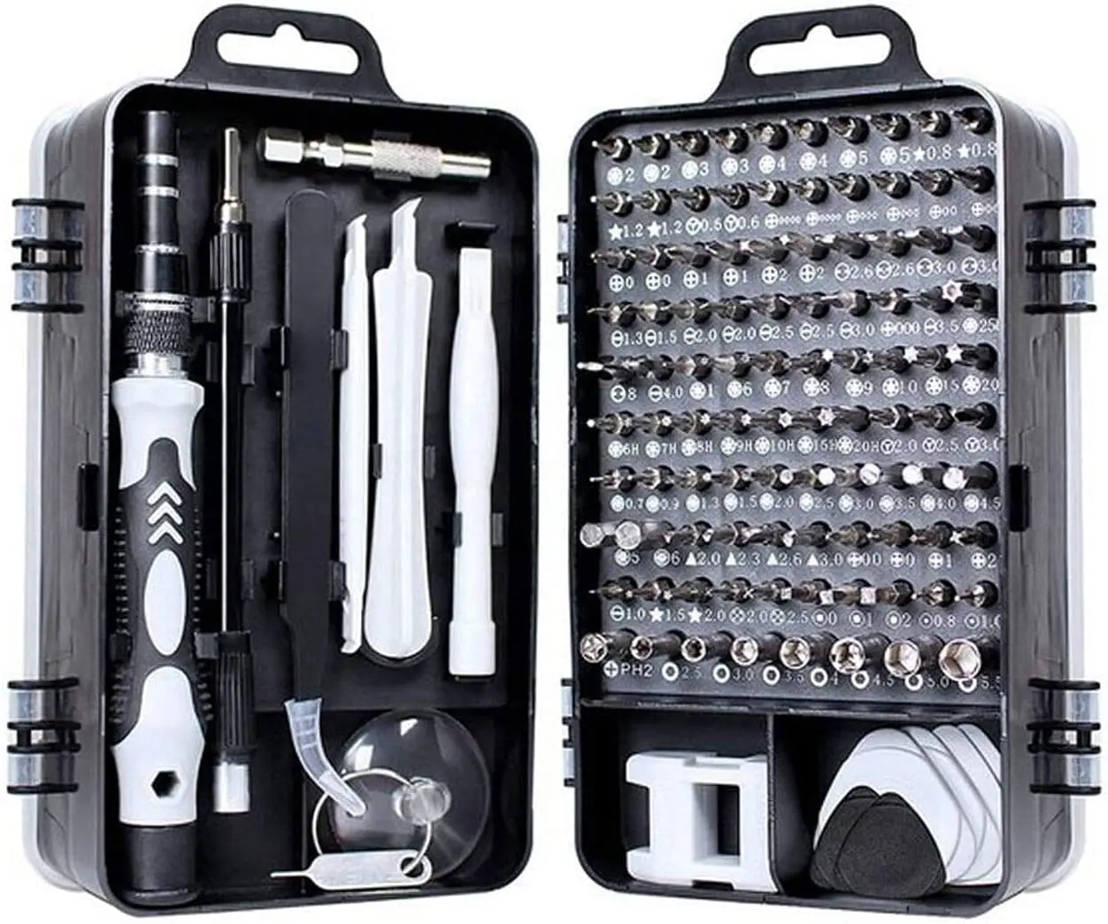 

Conjunto de chaves de fenda de precisão 115 em 1 kit de ferramentas de reparo com kit de driver magnético, conjunto de chaves