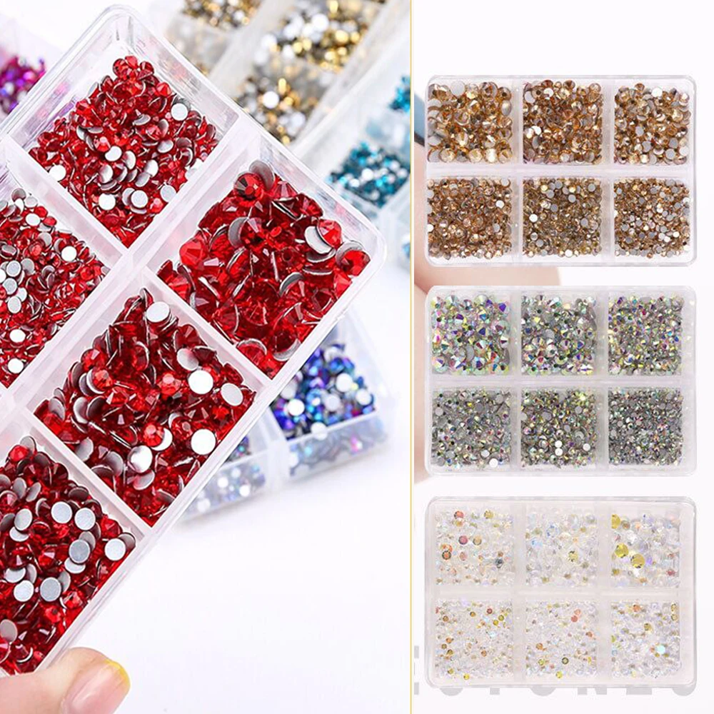 6-Size Boxed Glass Nail Rhinestones SS6-SS20 Flatback Glass Nail Art Decoration Crystal Gems 3D Nail Jewelry Accessories KU_6AC3
6-Size Boxed Glass Nail Rhinestones SS6-SS20 Flatback Glass Nail Art Decoration Crystal Gems 3D Nail Jewelry Accessories KU_6AC3