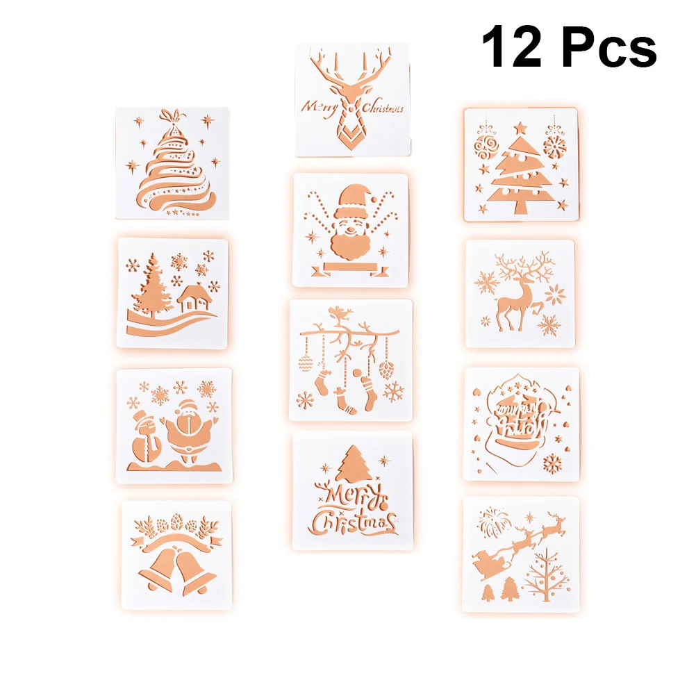 Stencils Christmas Drawing Painting Template Plastic Templates Stencil Set Hollow Reusable Diy Spraying Crafting Hand
Stencils Christmas Drawing Painting Template Plastic Templates Stencil Set Hollow Reusable Diy Spraying Crafting Hand