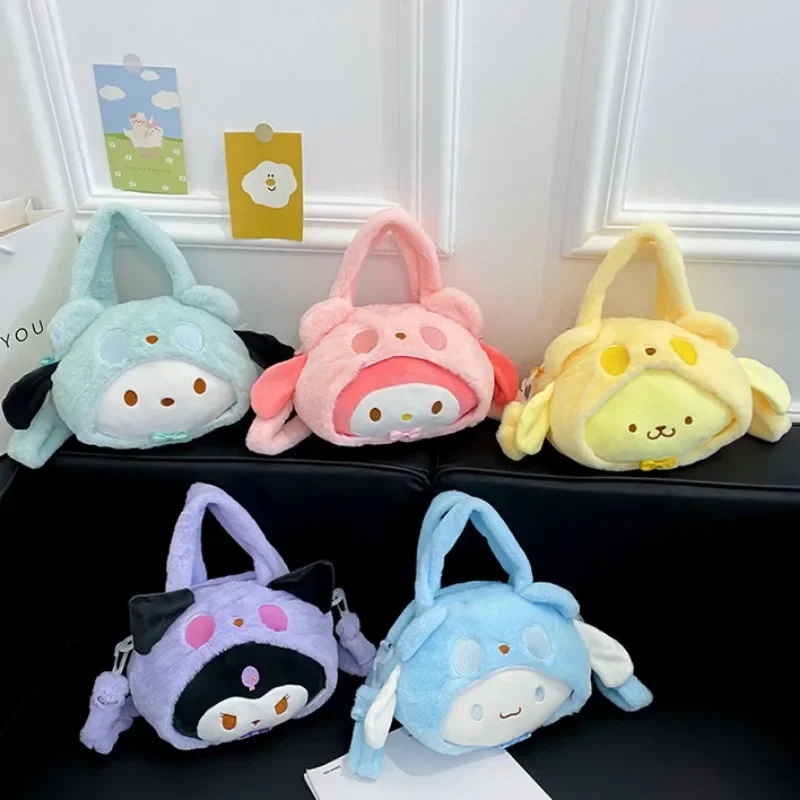 Cinnamoroll My Melody Kawaii Sanrio Kuromi Anime Cartoon Plush Messenger Bag Handbag Commuter Package Cute Things for Girls
Cinnamoroll My Melody Kawaii Sanrio Kuromi Anime Cartoon Plush Messenger Bag Handbag Commuter Package Cute Things for Girls