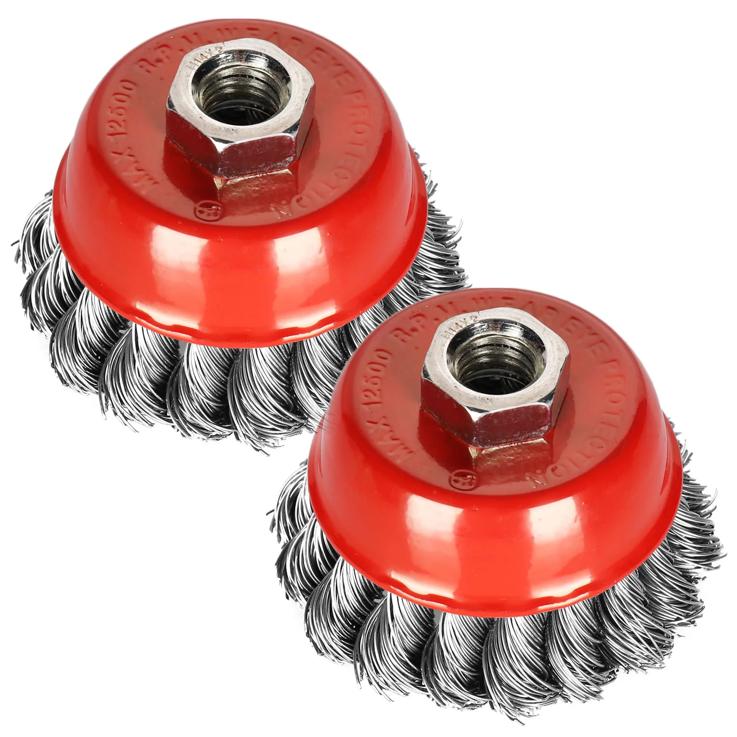 4pcs Steel Wire Knot Knotted Cup Brush M14x2 Female Thread For Angle Grinder Power Tools Replacement Spare Parts
4pcs Steel Wire Knot Knotted Cup Brush M14x2 Female Thread For Angle Grinder Power Tools Replacement Spare Parts