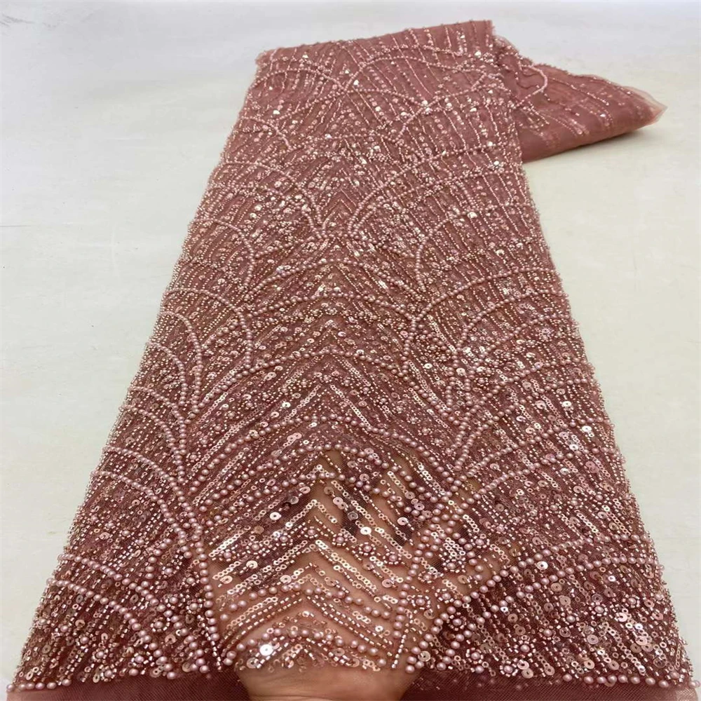 African Groom Lace Fabric 2023 High Quality French Sequins beads Lace Fabric Wedding Nigerian Lace Fabrics 5 Yards Sewing XZ375
African Groom Lace Fabric 2023 High Quality French Sequins beads Lace Fabric Wedding Nigerian Lace Fabrics 5 Yards Sewing XZ375