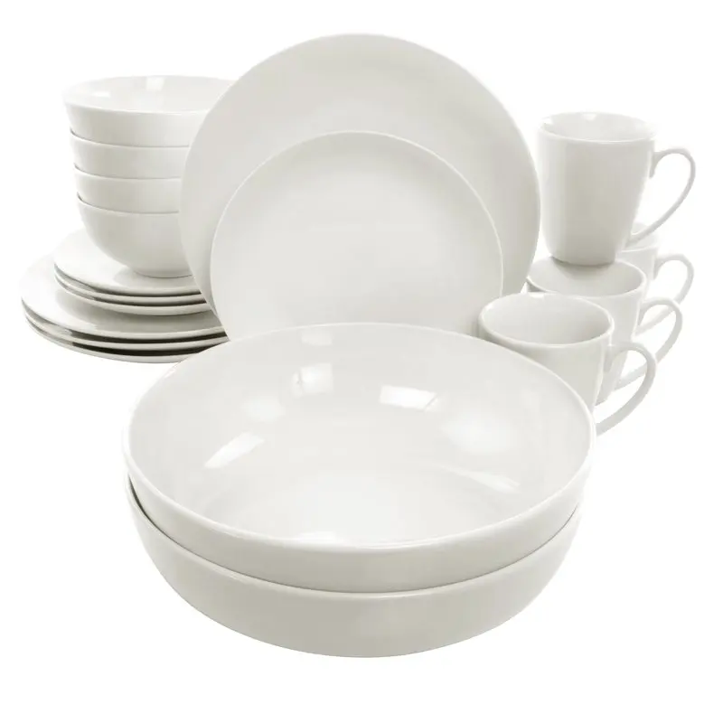 32 Piece Porcelain Dinnerware Set with 2 Serving Bowls in White Dinnerware Set Kitchen Accessories Dining Table Set Plates and B
32 Piece Porcelain Dinnerware Set with 2 Serving Bowls in White Dinnerware Set Kitchen Accessories Dining Table Set Plates and B