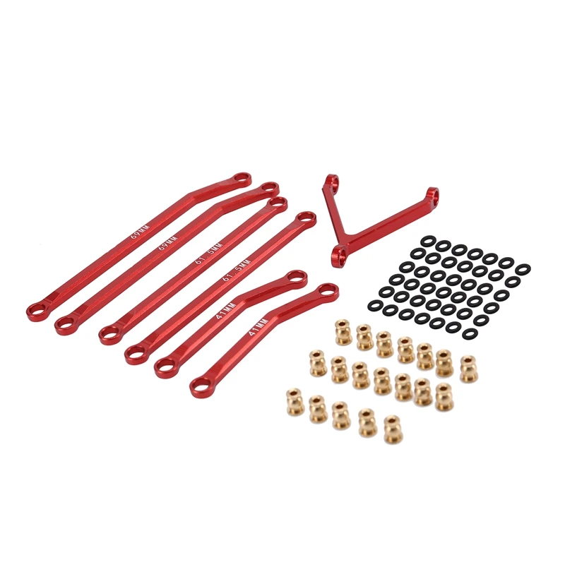CNC Aluminum High Clearance Chassis Links Rod For 1/24 RC Crawler Car Axial SCX24 AXI90081 Deadbolt Upgrade Parts
CNC Aluminum High Clearance Chassis Links Rod For 1/24 RC Crawler Car Axial SCX24 AXI90081 Deadbolt Upgrade Parts