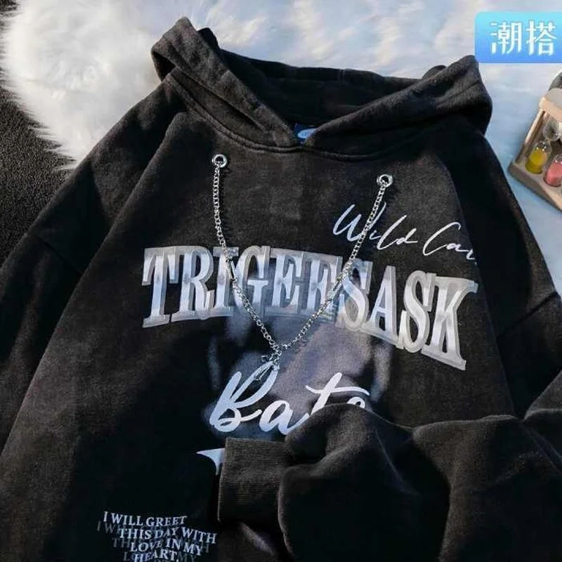 Boho American Retro Hip Hop Chain Print Hooded Loose Hoodies Men Women Autumn Casual Pullover Couple Harajuku Hoodie Punk Style
Boho American Retro Hip Hop Chain Print Hooded Loose Hoodies Men Women Autumn Casual Pullover Couple Harajuku Hoodie Punk Style