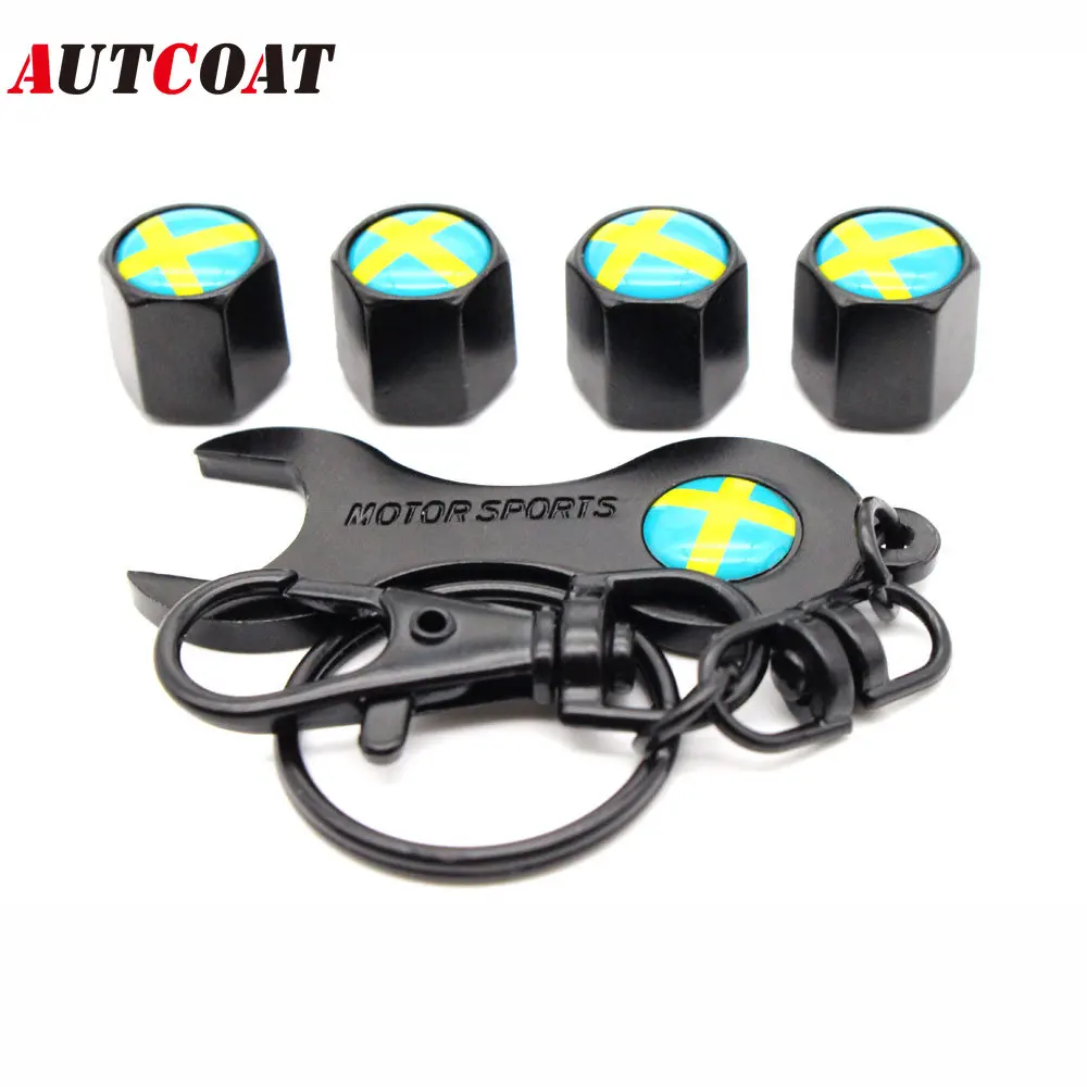 1Set Sweden Flag Style Anti-theft Car Tire Wheel Valve Caps with Wrench Keychain Zinc Alloy Car Tire Valve Caps Car Styling
1Set Sweden Flag Style Anti-theft Car Tire Wheel Valve Caps with Wrench Keychain Zinc Alloy Car Tire Valve Caps Car Styling