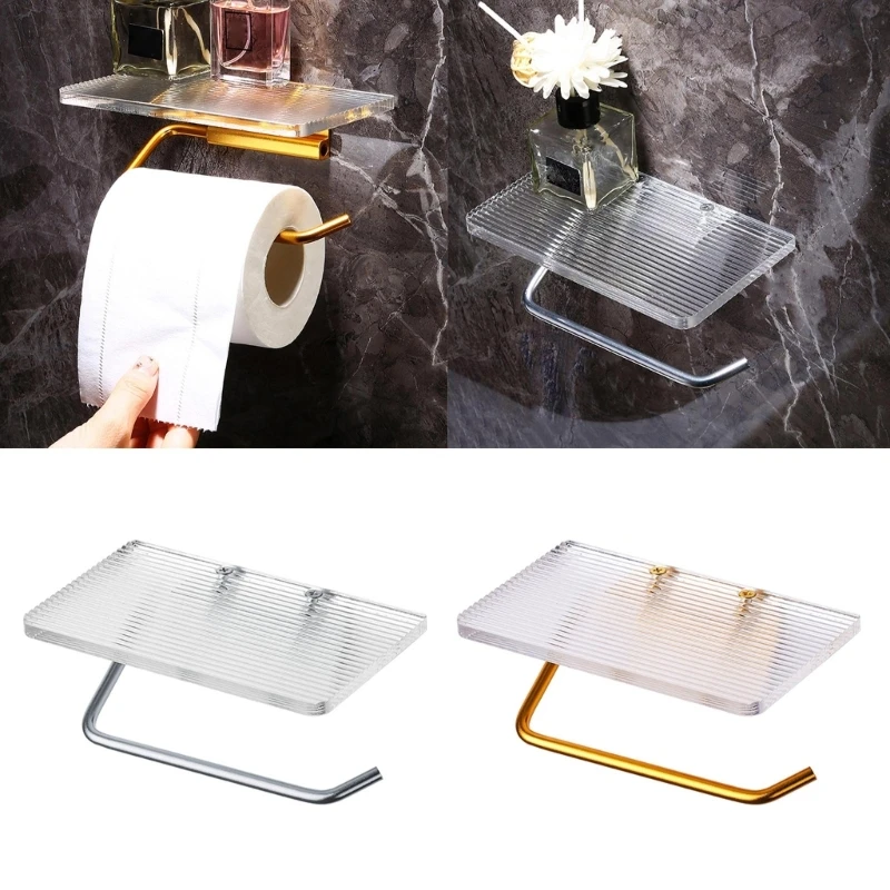 Acrylic Tissue Holder Home Storage Rack Wall Mounted Toilet Paper Roll Holder with Tray Bathroom Accessories Punch-free
Acrylic Tissue Holder Home Storage Rack Wall Mounted Toilet Paper Roll Holder with Tray Bathroom Accessories Punch-free