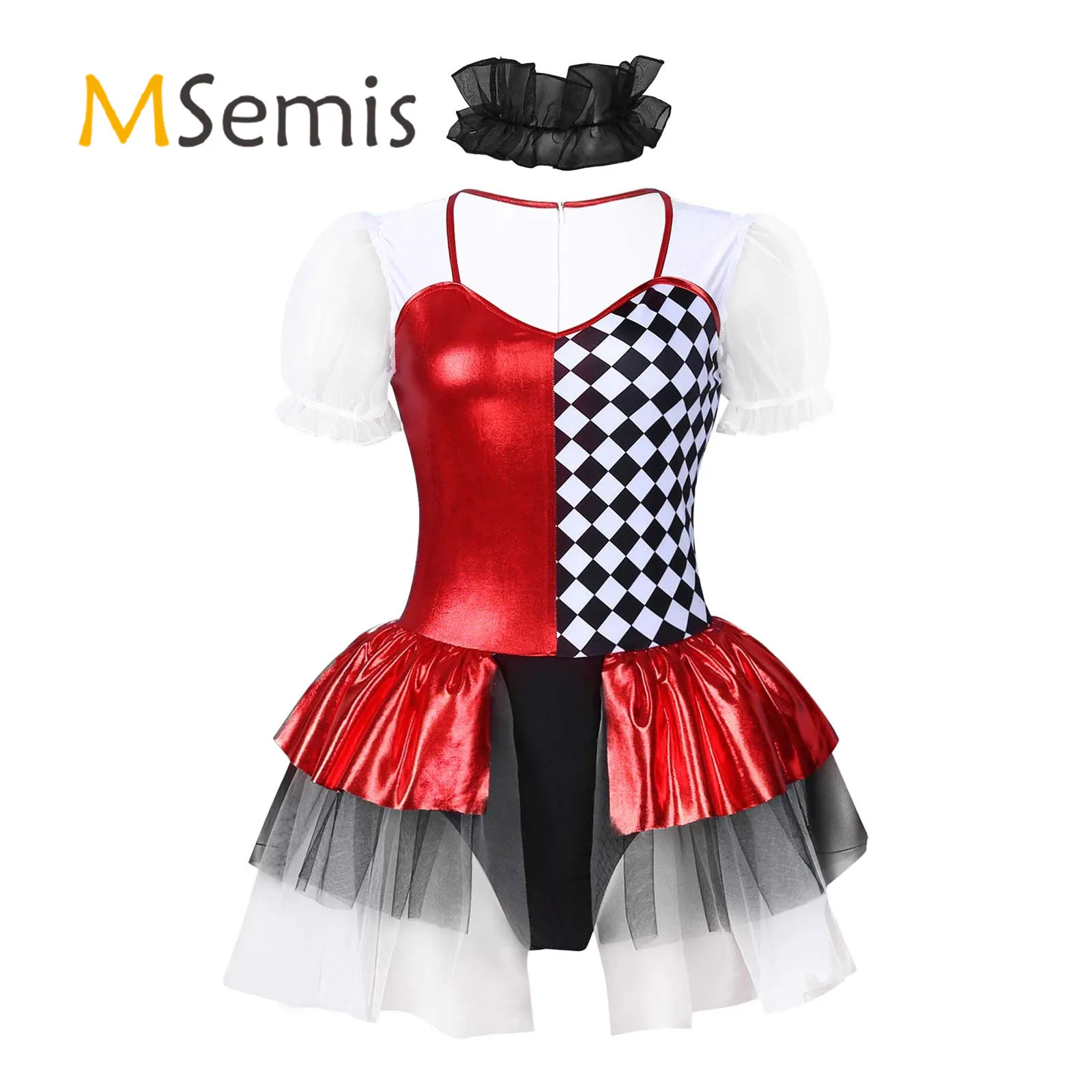 Костюм клоуна для взрослых женщин цветное платье с пышными рукавами многослойное Плиссированное трико с воротником Косплей Костюм для Хэллоуина вечеринки
Костюм клоуна для взрослых женщин цветное платье с пышными рукавами многослойное Плиссированное трико с воротником Косплей Костюм для Хэллоуина вечеринки