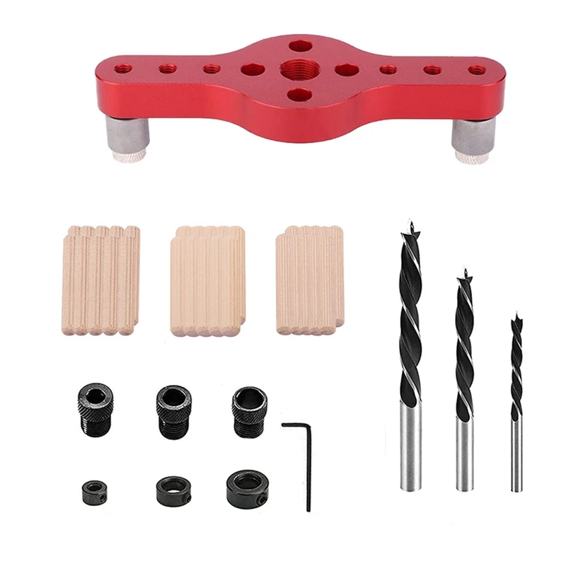 Vertical Pocket Hole Jig Woodworking 6/8/10Mm Wood Dowelling Centering Drill Guide Kit
Vertical Pocket Hole Jig Woodworking 6/8/10Mm Wood Dowelling Centering Drill Guide Kit