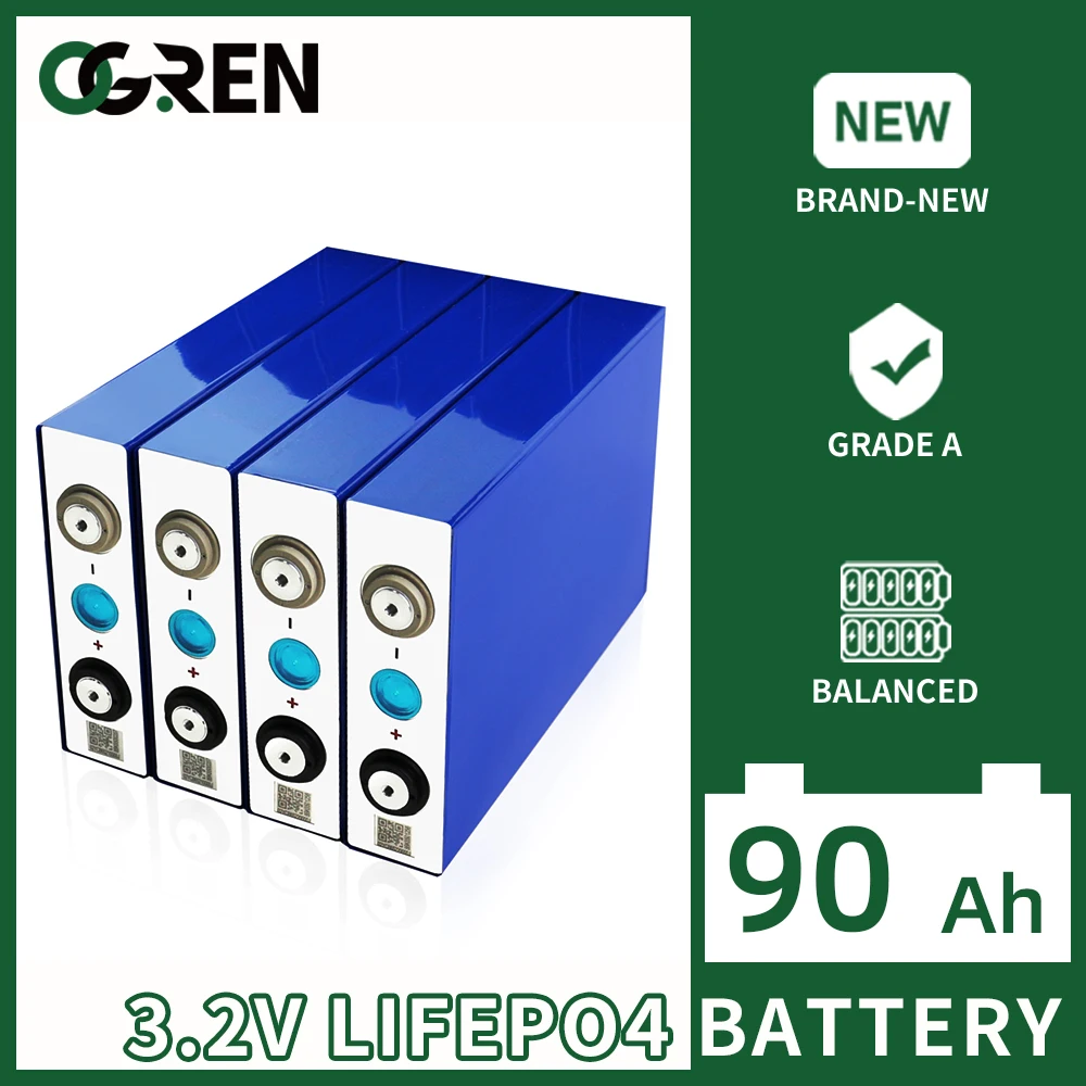 Литий-железо-фосфатная аккумуляторная батарея, 3,2 В, 90 Ач, 1-32 шт. 
Литий-железо-фосфатная аккумуляторная батарея, 3,2 В, 90 Ач, 1-32 шт.