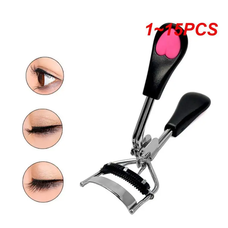 

1~15PCS Lady Professional Eyelash Curler With Comb Tweezers Curling Eyelash Clip Cosmetic Eye Beauty Tool maquillaje