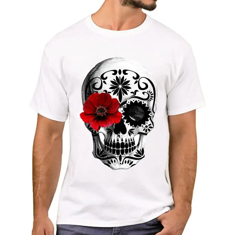 FPACE Fashion Sugar Skull Day Of The Dead Men T-Shirt Hipster Retro Rose Skull Printed T Shirts Short Sleeve Tshirts Geek Tee
FPACE Fashion Sugar Skull Day Of The Dead Men T-Shirt Hipster Retro Rose Skull Printed T Shirts Short Sleeve Tshirts Geek Tee