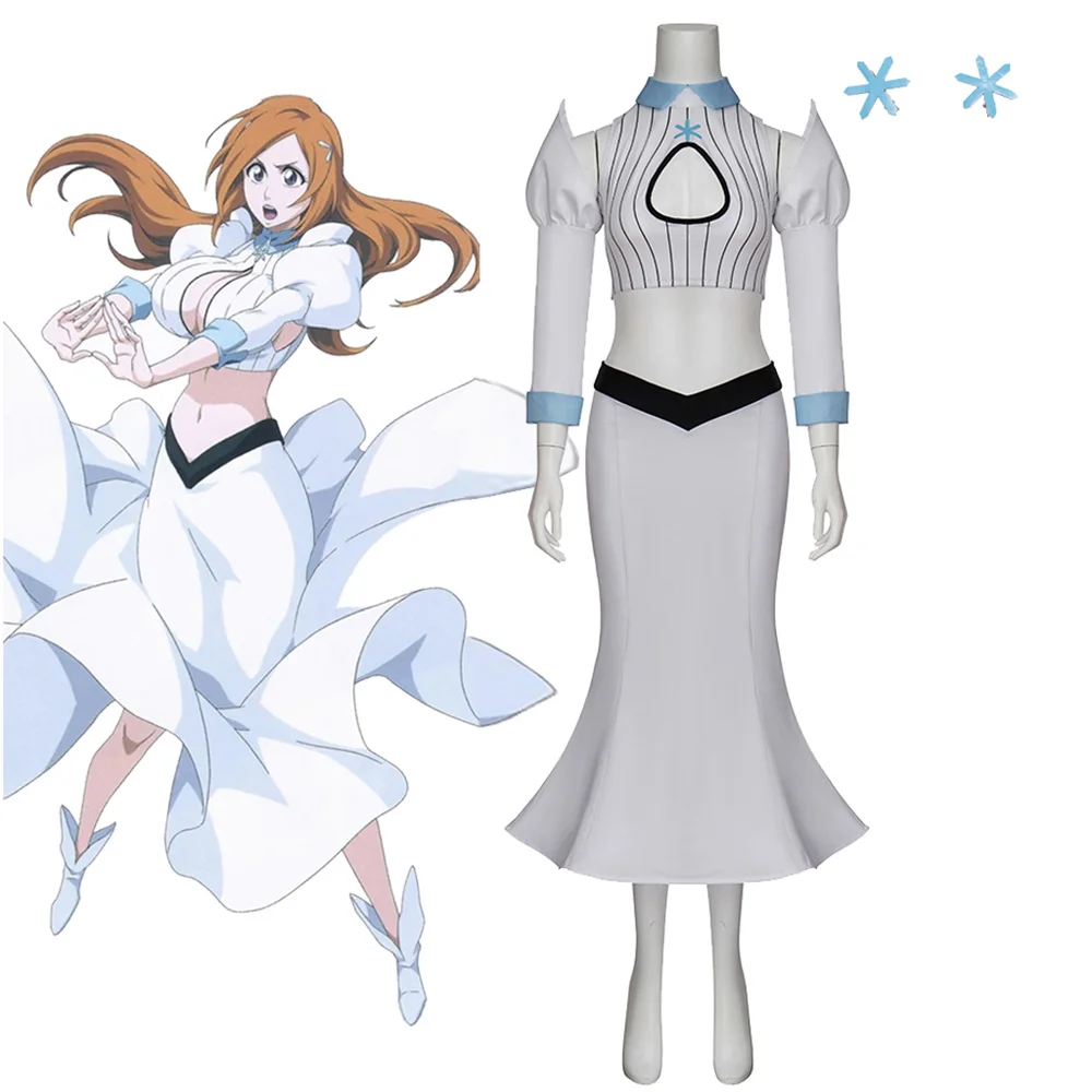 Anime Bleach: Thousand Year Blood War Arc Orihime Inoue Cosplay Costume Sexy White Shirt Skirt Suit Halloween Carnival Outfits
Anime Bleach: Thousand Year Blood War Arc Orihime Inoue Cosplay Costume Sexy White Shirt Skirt Suit Halloween Carnival Outfits