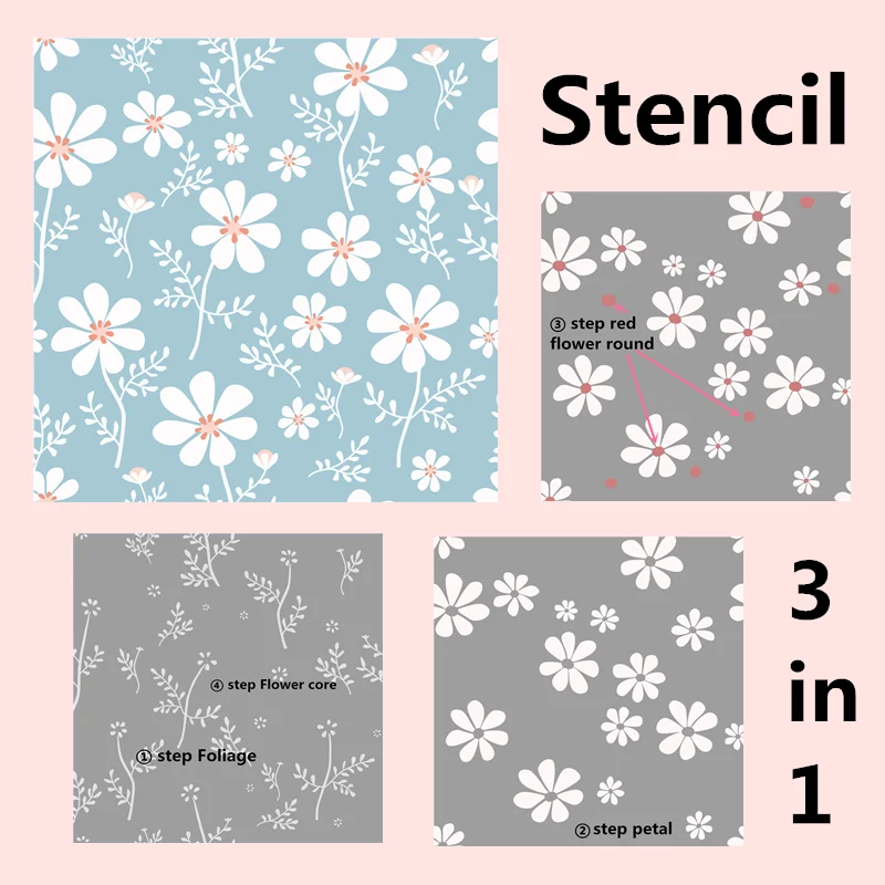 New 2022 Stencil 3 In 1 Flowers Leaf Set Background Laser Template Card Craft No Clear Stamps Metal Cutting Dies Scrapbooking
New 2022 Stencil 3 In 1 Flowers Leaf Set Background Laser Template Card Craft No Clear Stamps Metal Cutting Dies Scrapbooking