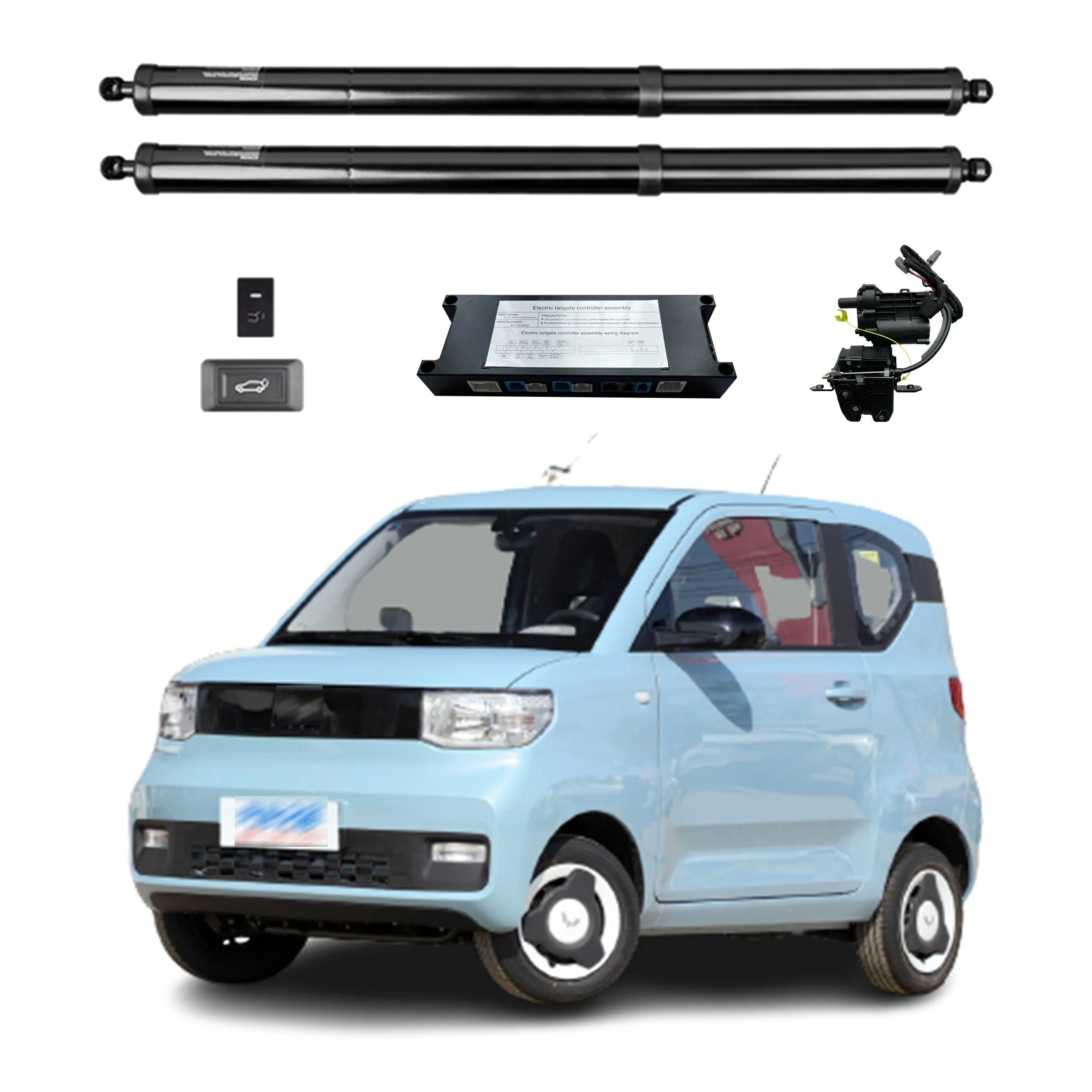 For Wuling MINIEV 2020+ Smart Power Tailgate Rear Door Auto Trunk With Remote Control Hands-Free Optional Obstacle Detection
For Wuling MINIEV 2020+ Smart Power Tailgate Rear Door Auto Trunk With Remote Control Hands-Free Optional Obstacle Detection