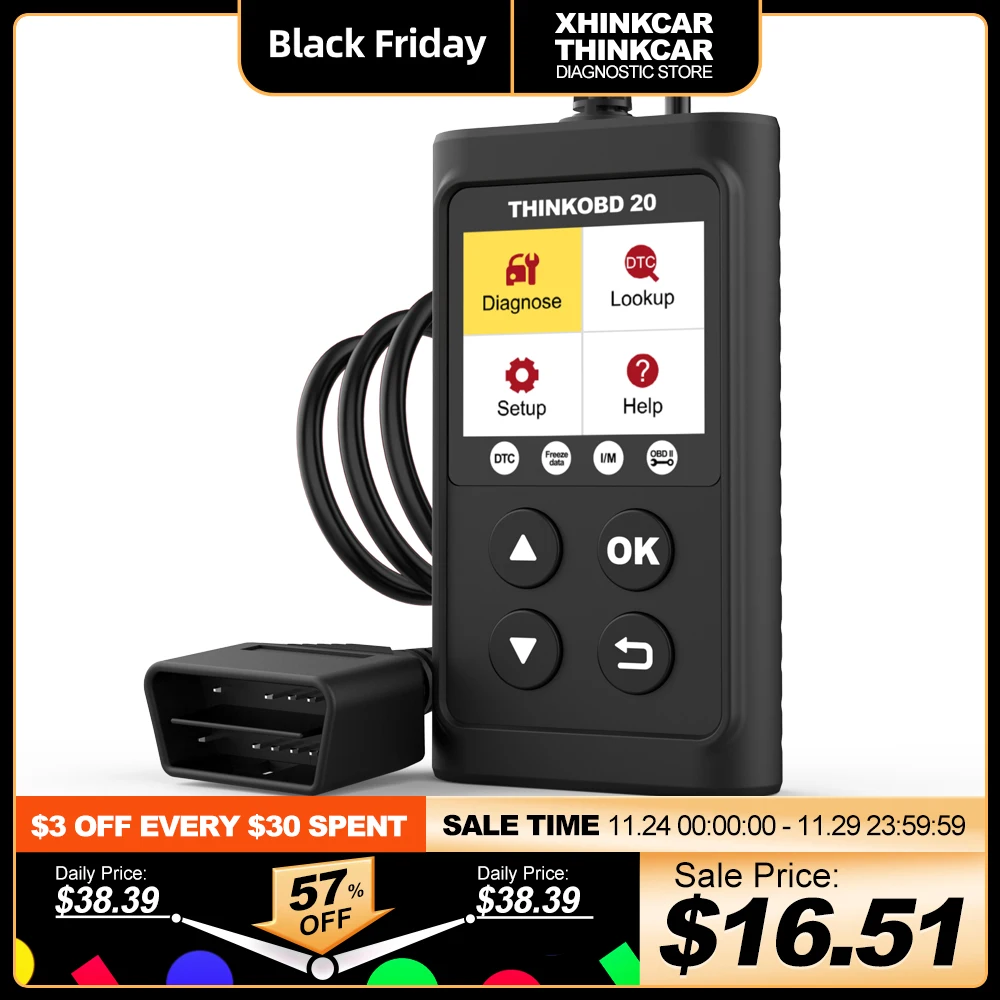 Диагностический инструмент THINKCAR THINKOBD 20, диагностический инструмент OBD2, считыватель кодов автомобиля, диагностический инструмент, Автоскан...
Диагностический инструмент THINKCAR THINKOBD 20, диагностический инструмент OBD2, считыватель кодов автомобиля, диагностический инструмент, Автоскан...