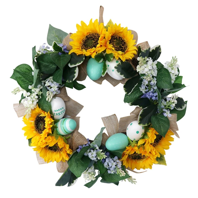 40Cm Easter Wreath Easter Eggs Decoration Artificial Sunflower For Home DIY Crafts Door Hanging Garland Easter Decor
40Cm Easter Wreath Easter Eggs Decoration Artificial Sunflower For Home DIY Crafts Door Hanging Garland Easter Decor