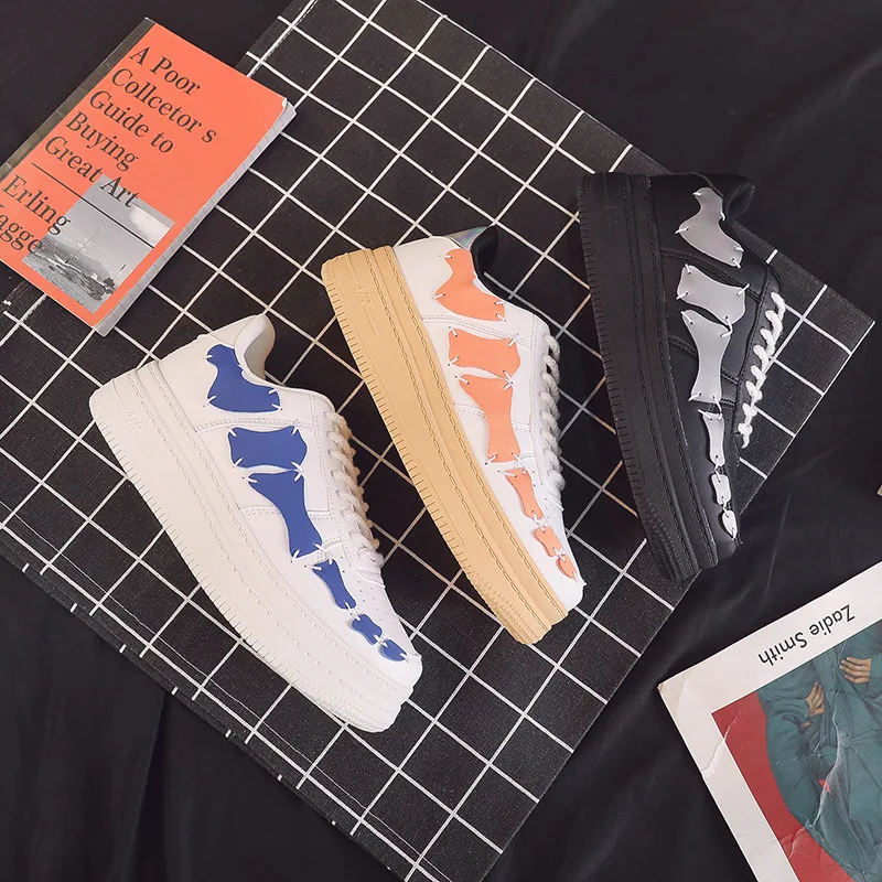 Rubber new star joint air Force stereo sense bone sneakers platform shoes women's flat shoes hip hop shoes color shoes
Rubber new star joint air Force stereo sense bone sneakers platform shoes women's flat shoes hip hop shoes color shoes
