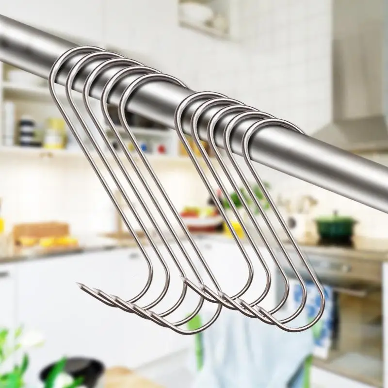 5PCS S-shaped Roast Sausage Kitchen Butcher Bacon Meat Processing Hanger BBQ Tools Meat Hooks Rack
5PCS S-shaped Roast Sausage Kitchen Butcher Bacon Meat Processing Hanger BBQ Tools Meat Hooks Rack