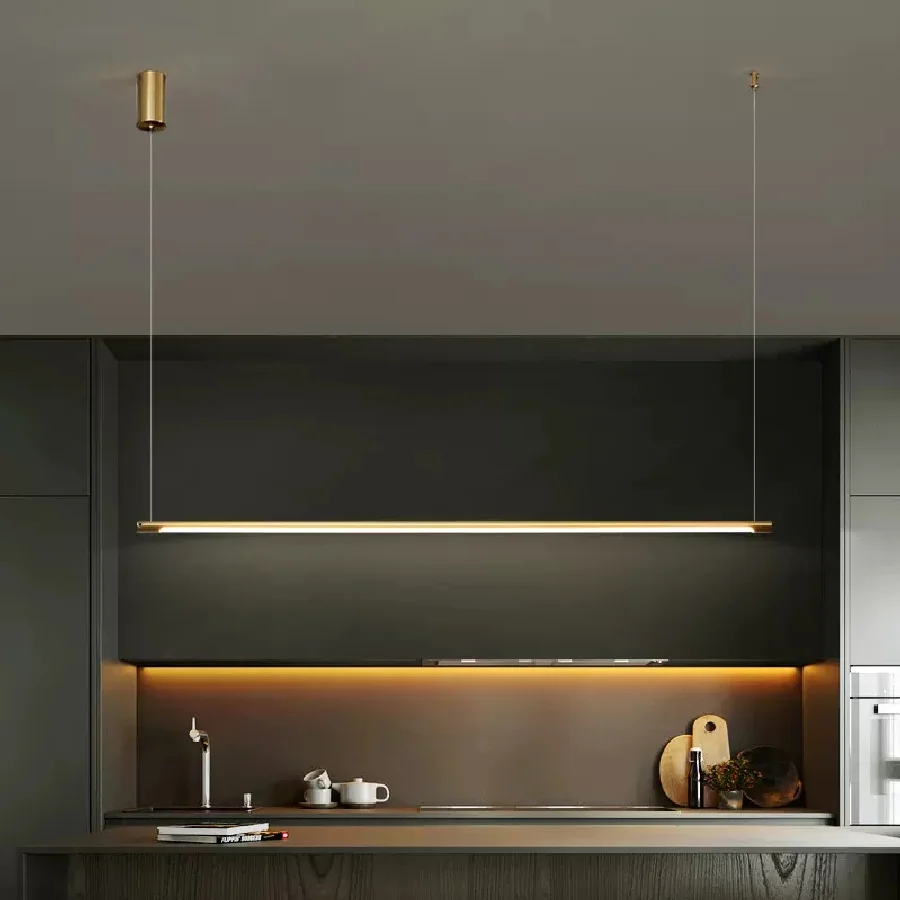 

Современные светодиодсветодиодный подвесные светильники в стиле индастриал, простой светильник для гостиной, обеденного стола, кухни, Зол...