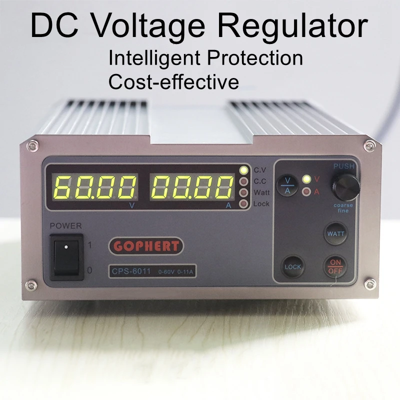 DC Regulated Power Supply CPS-6011 Adjustable 60V11A Switching Power Supply Constant Voltage and Constant Current Station
DC Regulated Power Supply CPS-6011 Adjustable 60V11A Switching Power Supply Constant Voltage and Constant Current Station