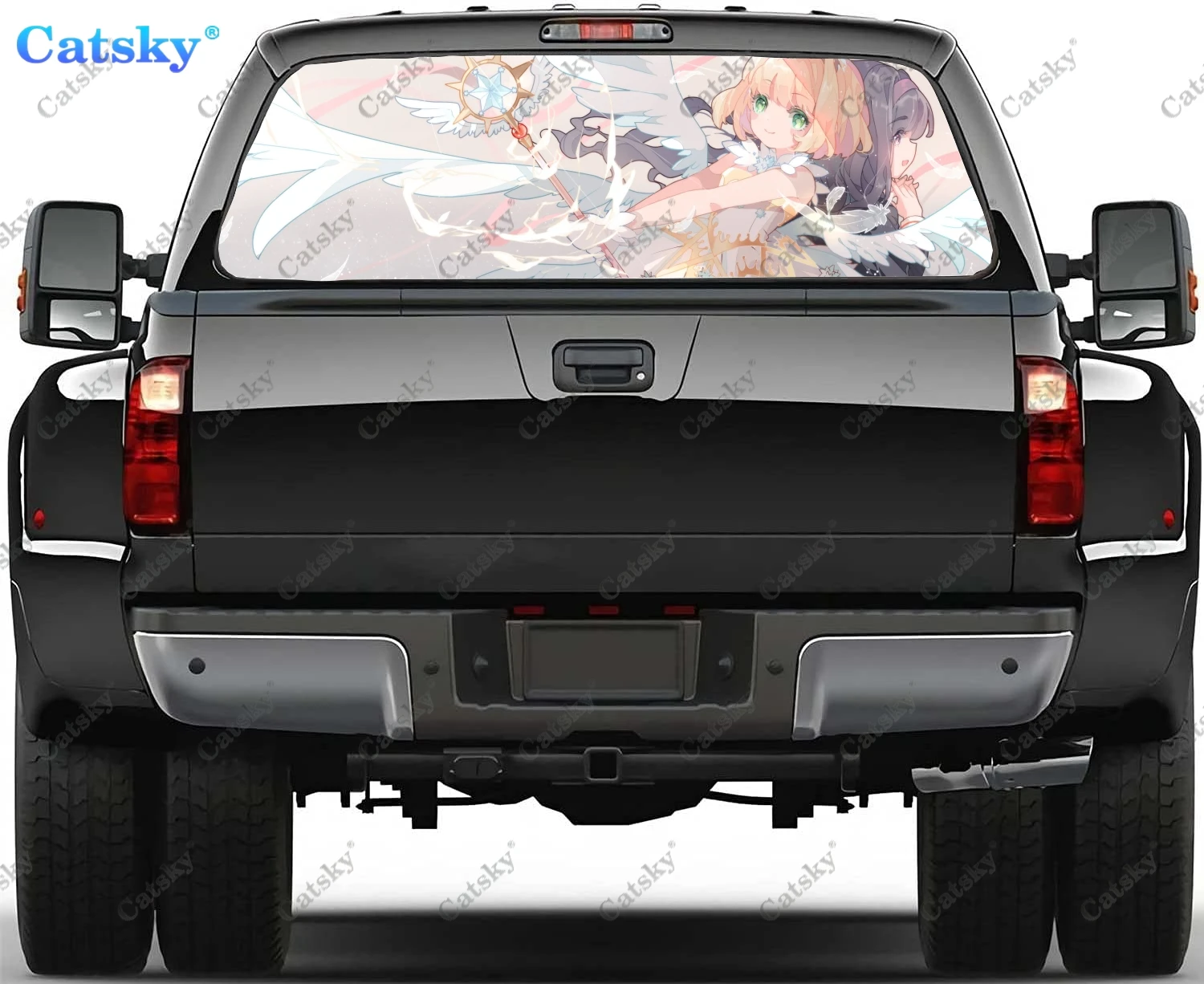 Cardcaptor Sakura Truck Rear Window Decal Sticker Graphic PVC Material Truck Sticker Perforated Vinyl Truck Universal
Cardcaptor Sakura Truck Rear Window Decal Sticker Graphic PVC Material Truck Sticker Perforated Vinyl Truck Universal