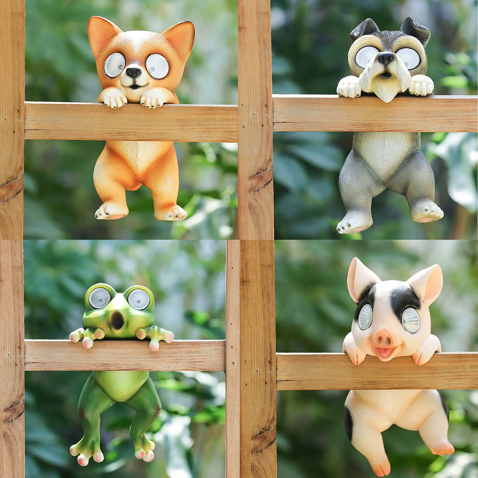 Garden Solar Lights LED Eyes Frog Pig Dog Figurine Outdoor Lights Christmas Bulb Ornaments Personified Christmas Ornaments
Garden Solar Lights LED Eyes Frog Pig Dog Figurine Outdoor Lights Christmas Bulb Ornaments Personified Christmas Ornaments