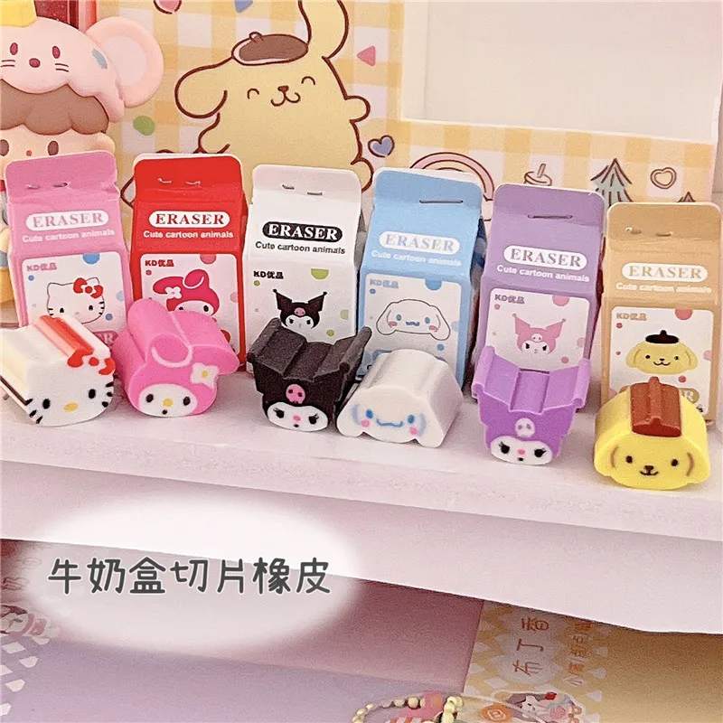 Kawaii Kuromi My Melody KT Cat Cinnamoroll мини маленькая молочная картонная ластик Sanrios для начальной и средней школы
Kawaii Kuromi My Melody KT Cat Cinnamoroll мини маленькая молочная картонная ластик Sanrios для начальной и средней школы